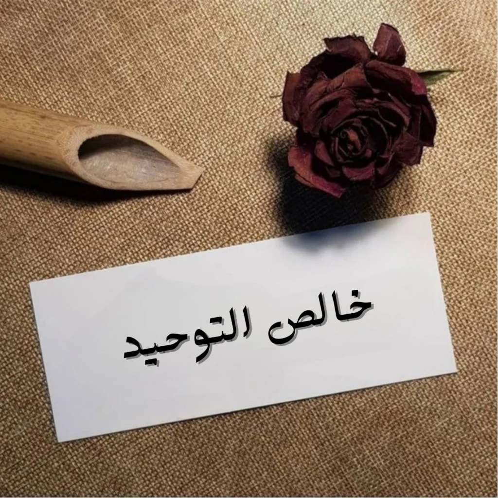 صورة تعبيرية لقصيدة خالص التوحيد لقريب الله بن أبي صالح، تعكس صفاء العقيدة والزهد والتجرد لله في نص شعري روحاني عميق ومحسن لمحركات البحث