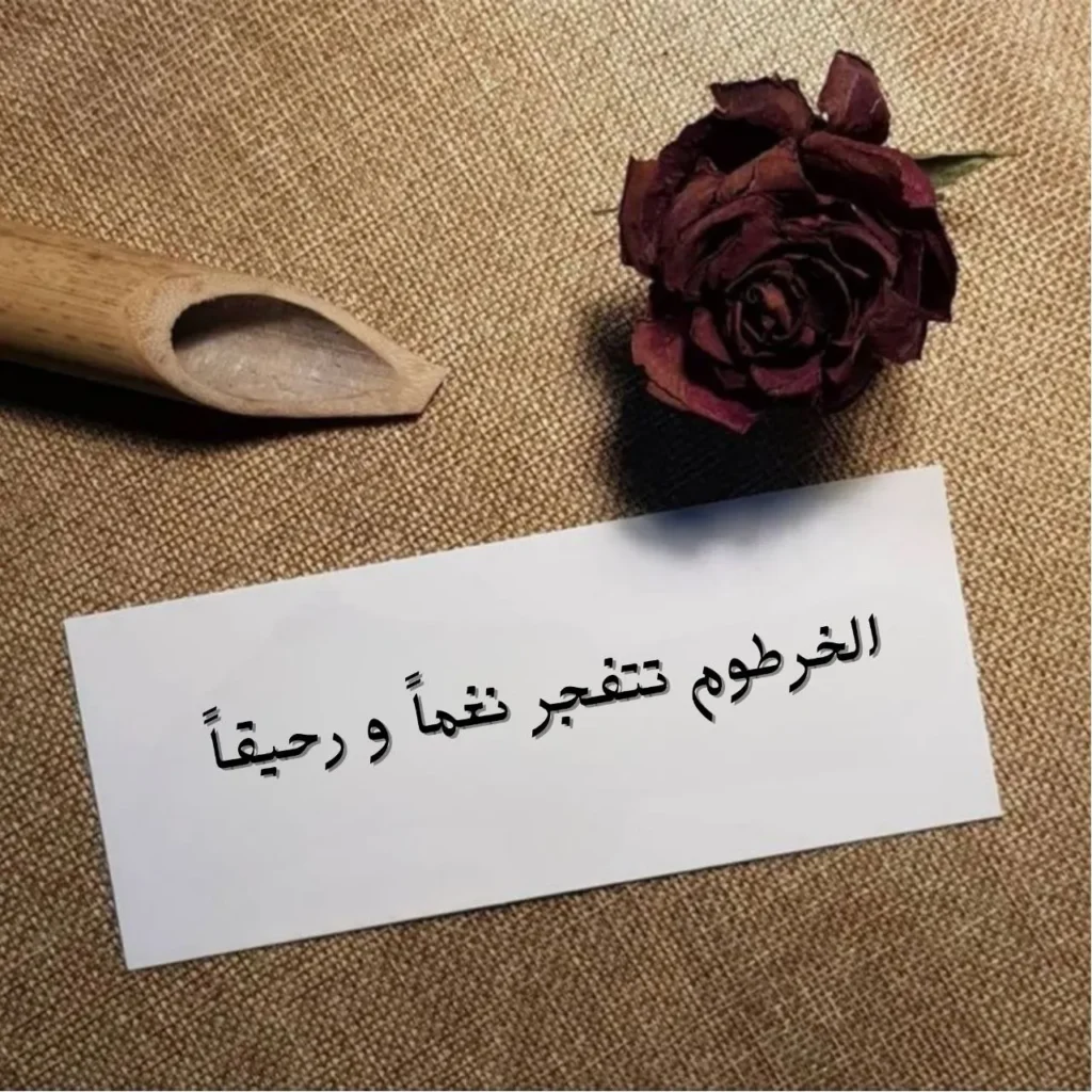 غلاف قصيدة الخرطوم تتفجر نغماً ورحيقاً بخط عربي فني مع تصميم يعكس التقاء النيلين والحضارات
