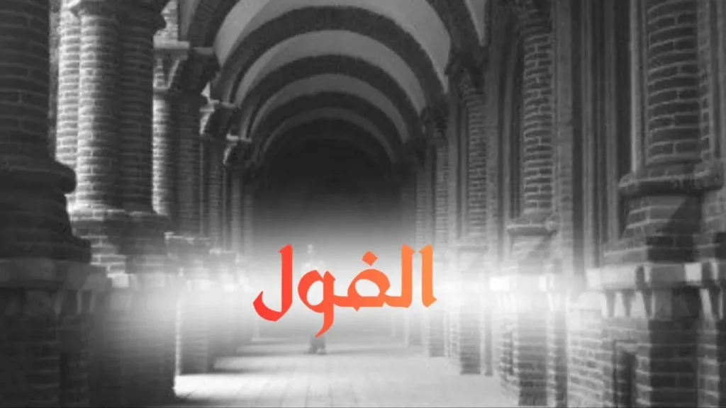 غلاف قصيدة "الفول" بتصميم كاريكاتيري ساخر يعكس الطابع السوداني الحلمنتيشي، مع ألوان زاهية وخط عربي بارز، يجسد طبق فول بطريقة كوميدية محببة تعبر عن مكانته في الثقافة الشعبية.