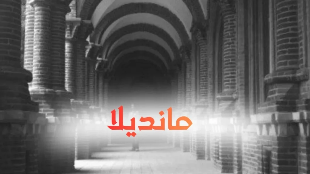 غلاف قصيدة مانديلا بتصميم كاريكاتيري فكاهي يجسد عاشقاً حالماً يتخيل نفسه فأراً داخل عالم خيالي ملون، مع رموز أفريقية ولمسات مرحة وألوان زاهية وخط عربي بارز يعكس الطابع الحلمنتيشي الساخر.