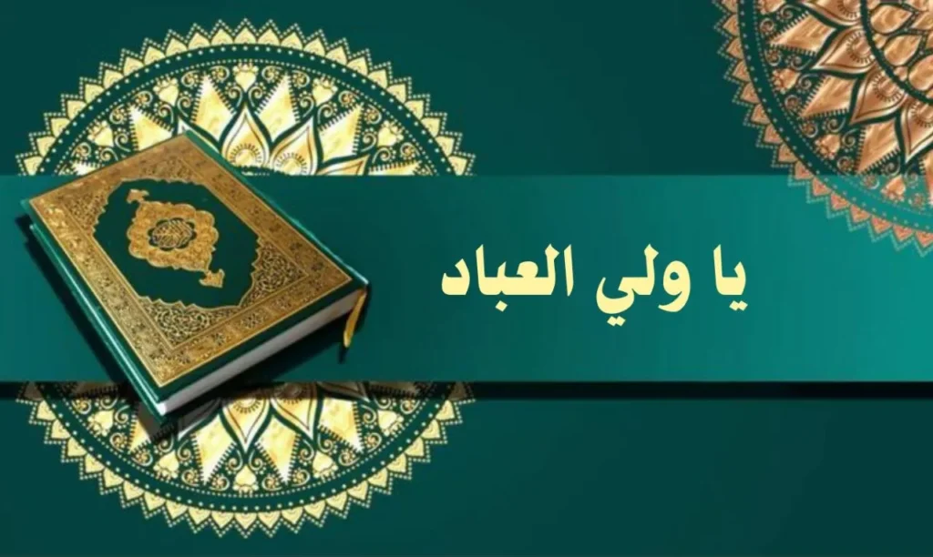 غلاف قصيدة "يا ولي العباد" بتصميم يعكس الطابع الروحاني والصوفي السوداني، مع ألوان دافئة وخط عربي أنيق، يجسد مشاعر التضرع والمناجاة بأسلوب يعبر عن النص.